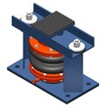 SLRW-MT - Welded Restrained Twin Sphere Air Spring Mounts
